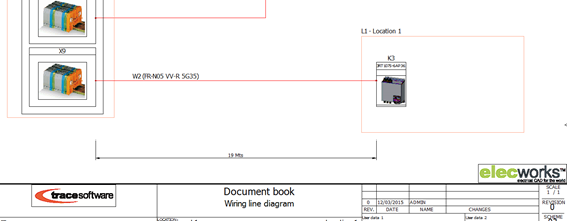 elecworks cable synoptic drawing