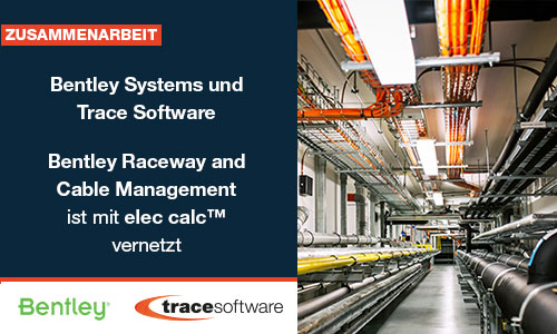 Bentley Raceway and Cable Management ist mit elec calc™ vernetzt
