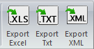 Le bouton d'export au format Excel dans elecworks