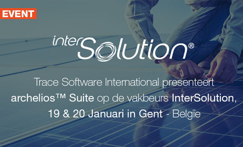 Trace Software staat op InterSolution, de zonne-energiebeurs in Gent, België, om de PV-software voor te stellen
