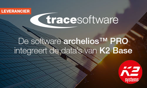 De software archelios™ PRO integreert de data's van K2 Base