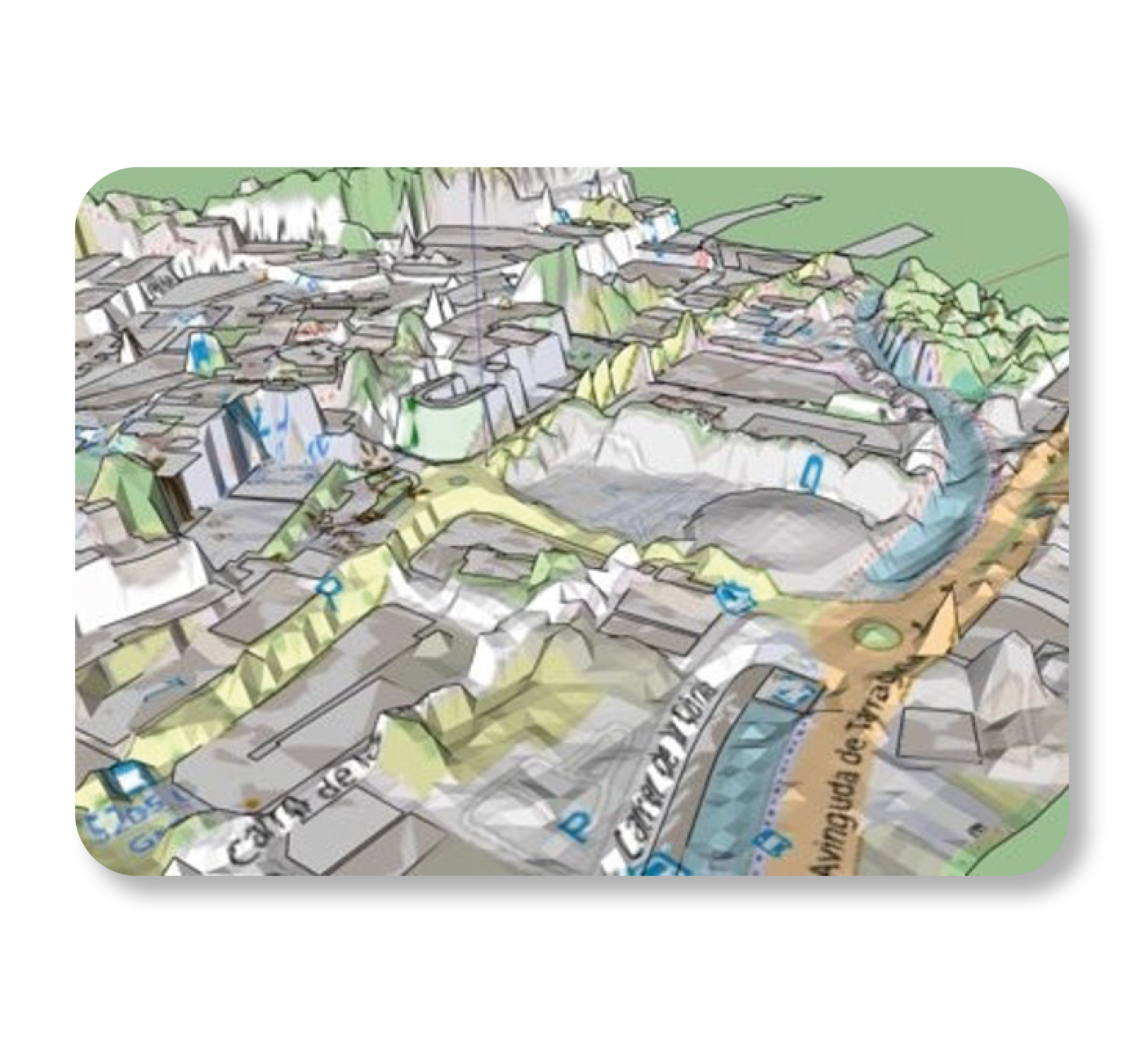 archelios™ PRO - 2024 versie - 3D MAP - Andorra la Vella, Andorra