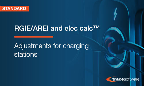 RGIE/AREI and elec calc™ - Adjustments for charging stations