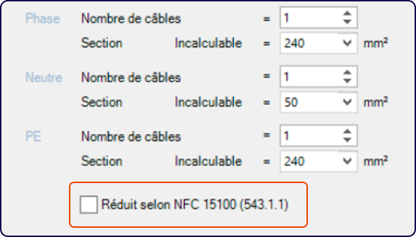 réduction du conducteur de protection (PE) à 25 mm² - norme NF C 15-100 (2024)