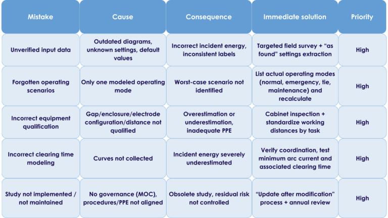 The 5 Common Mistakes in Arc Flash Studies EN Tableau 768x432